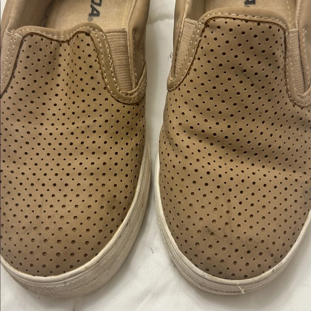 Soda Brown Perforated Slip-On Shoes💥